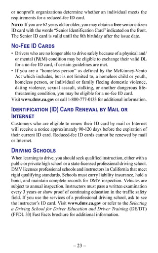 How To Get A Reduced Fee Id Card California